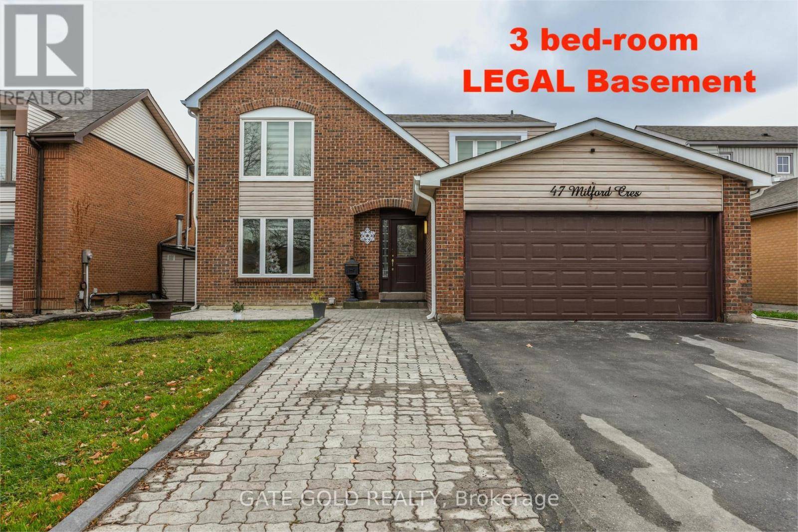 Brampton (central Park), ON L6S3E3,47 MILFORD CRESCENT S