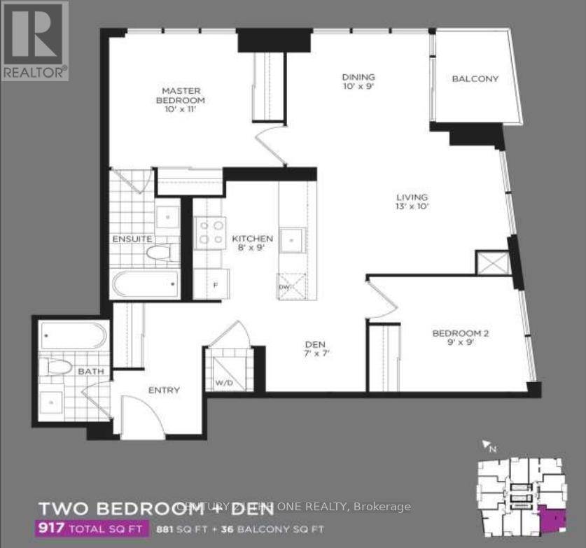 Mississauga (city Centre), ON L5B0J7,4011 Brickstone Mews #4010