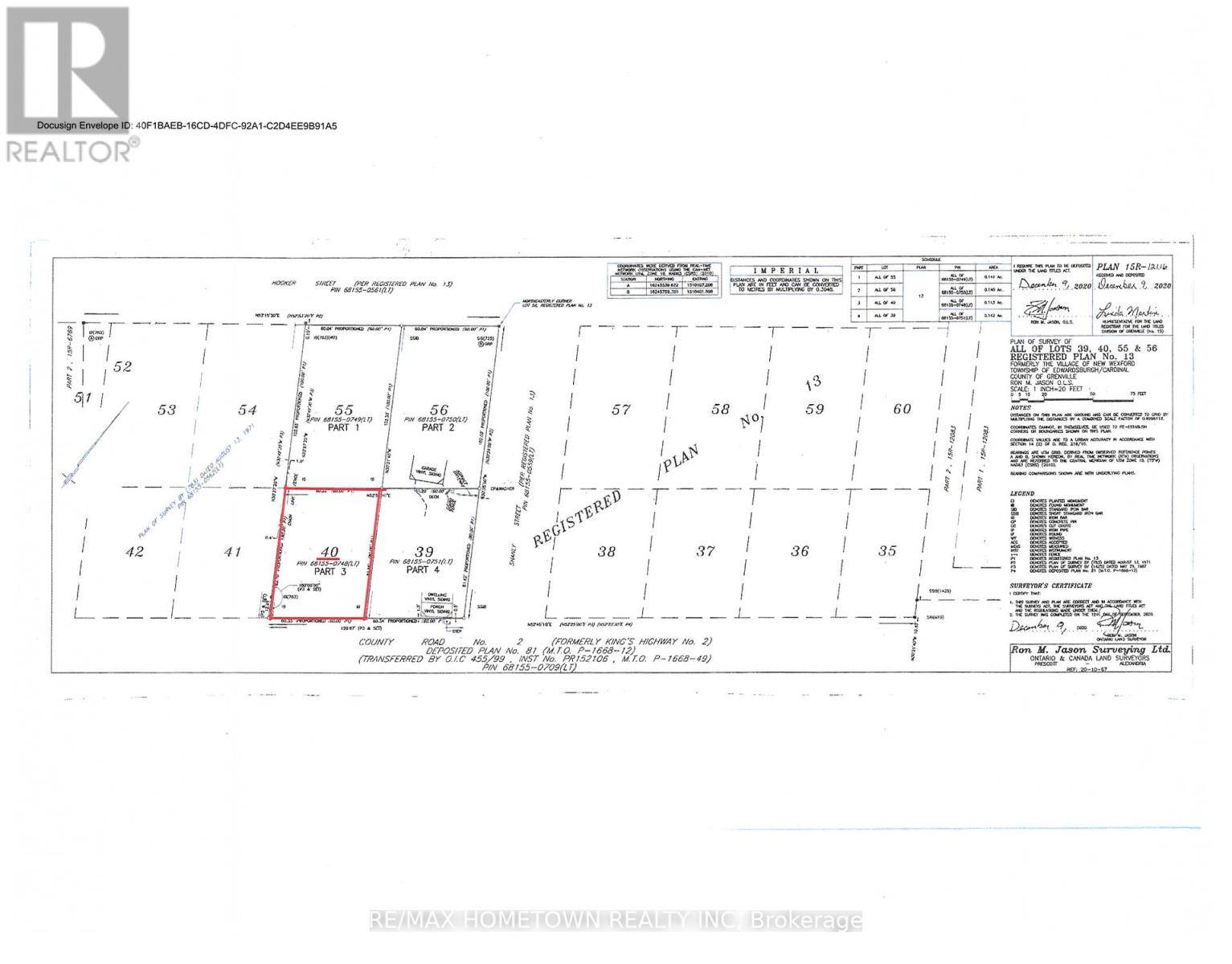 Edwardsburgh/cardinal, ON K0E1T1,LOT 40 COUNTY ROAD 2 ROAD