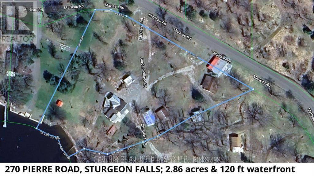 West Nipissing (sturgeon Falls), ON P2B2W8,270 PIERRE ROAD