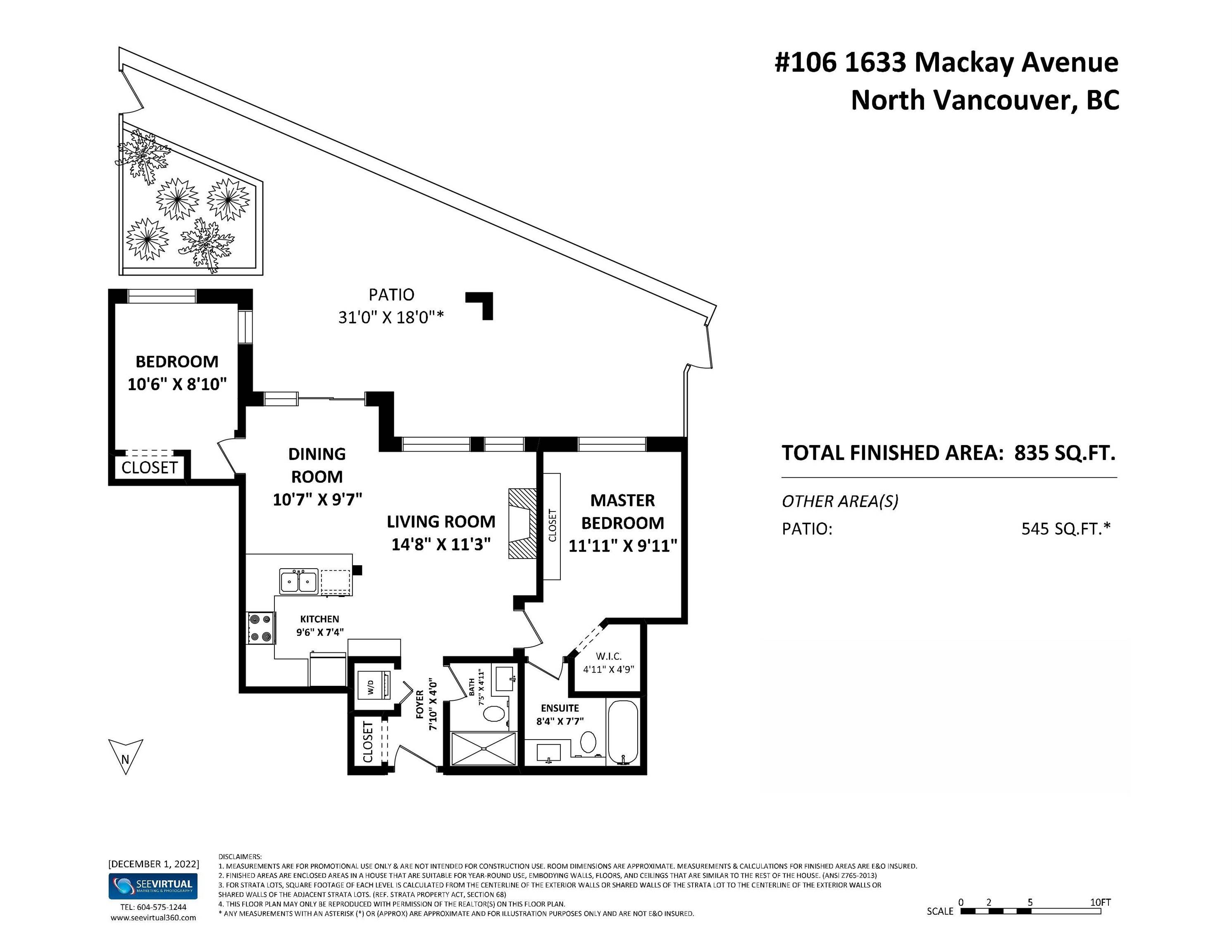 North Vancouver, BC V7P 0A2,1633 MACKAY AVE #106