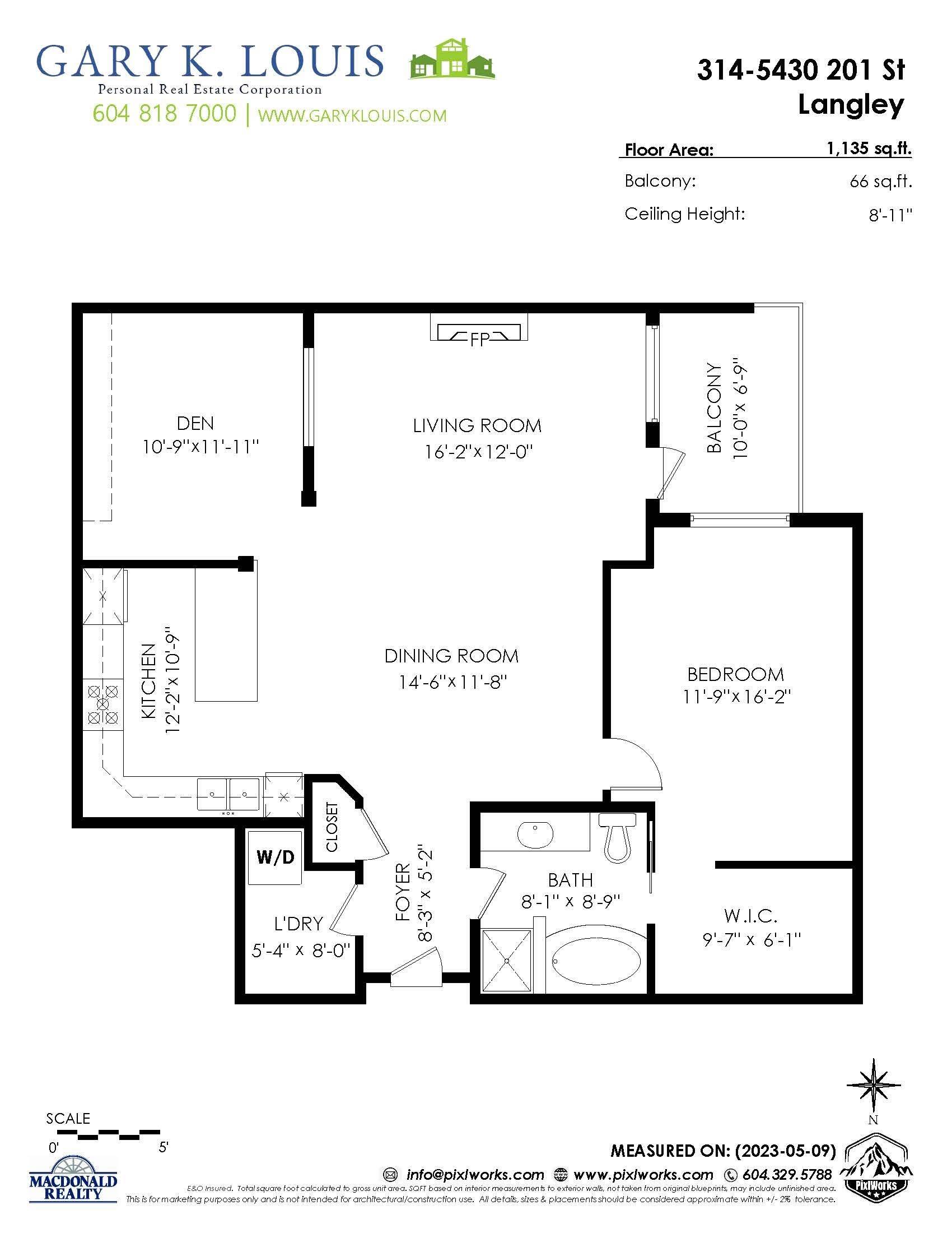 Langley, BC V3A 0A2,5430 201 ST #314