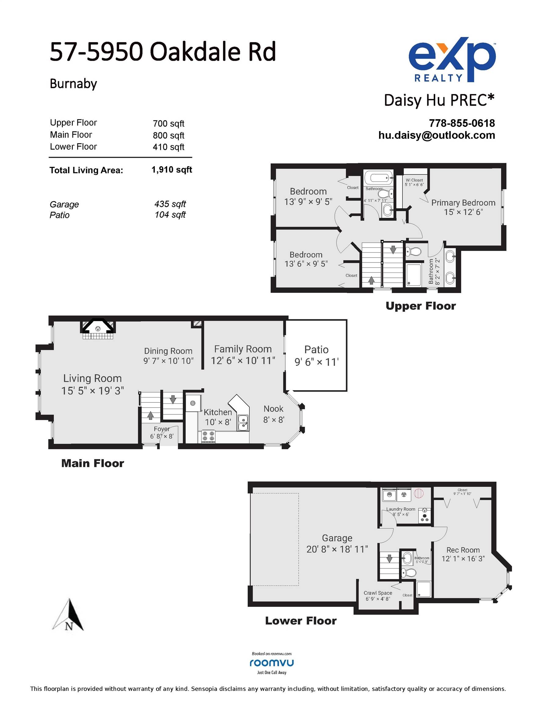 Burnaby, BC V5H 4R5,5950 OAKDALE RD #57