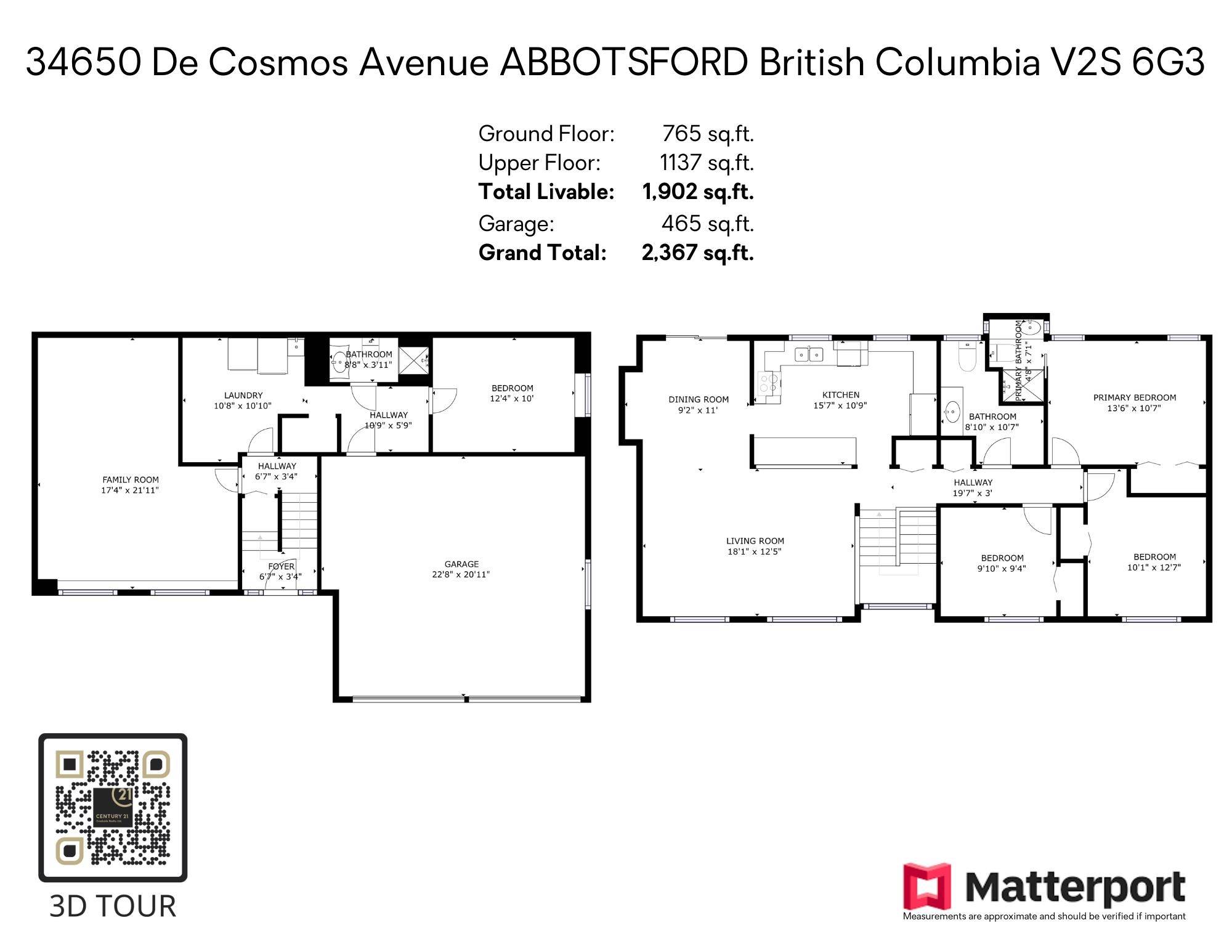 Abbotsford, BC V2S 6G3,34650 DE COSMOS AVE