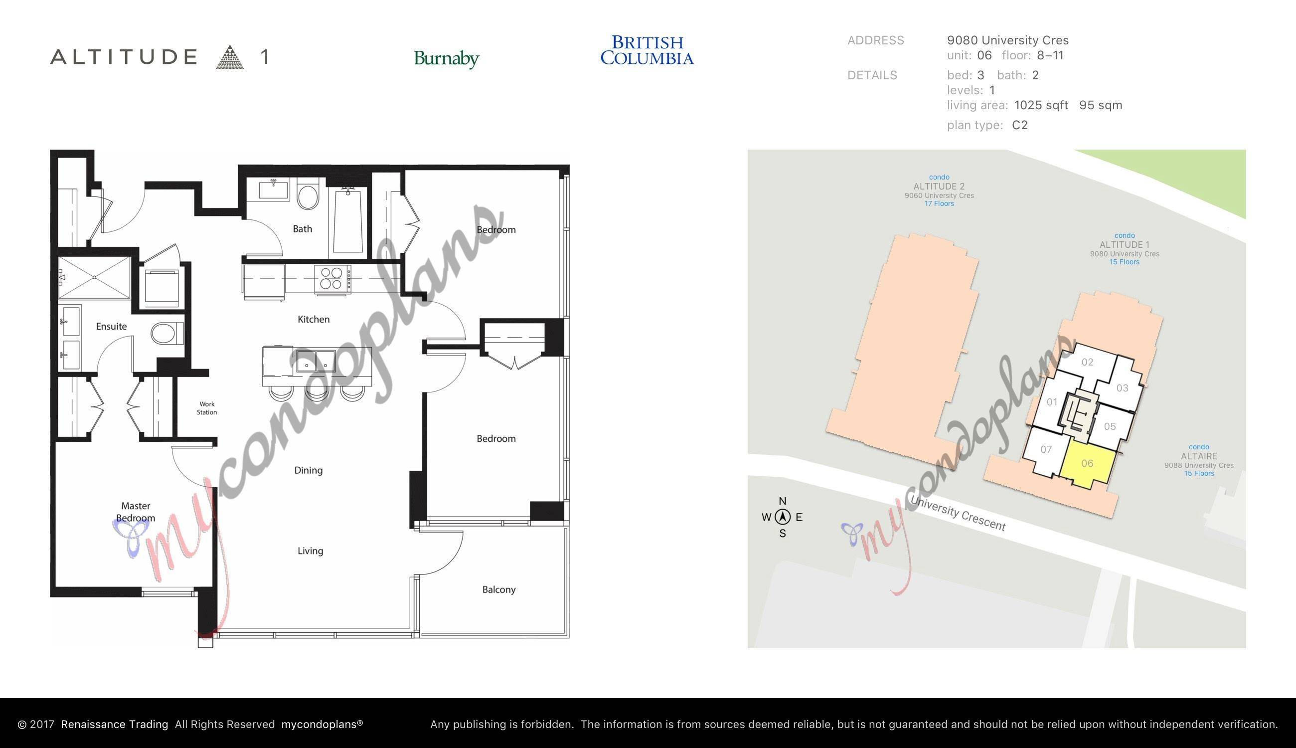 Burnaby, BC V5A 0B7,9080 UNIVERSITY CRES #1006