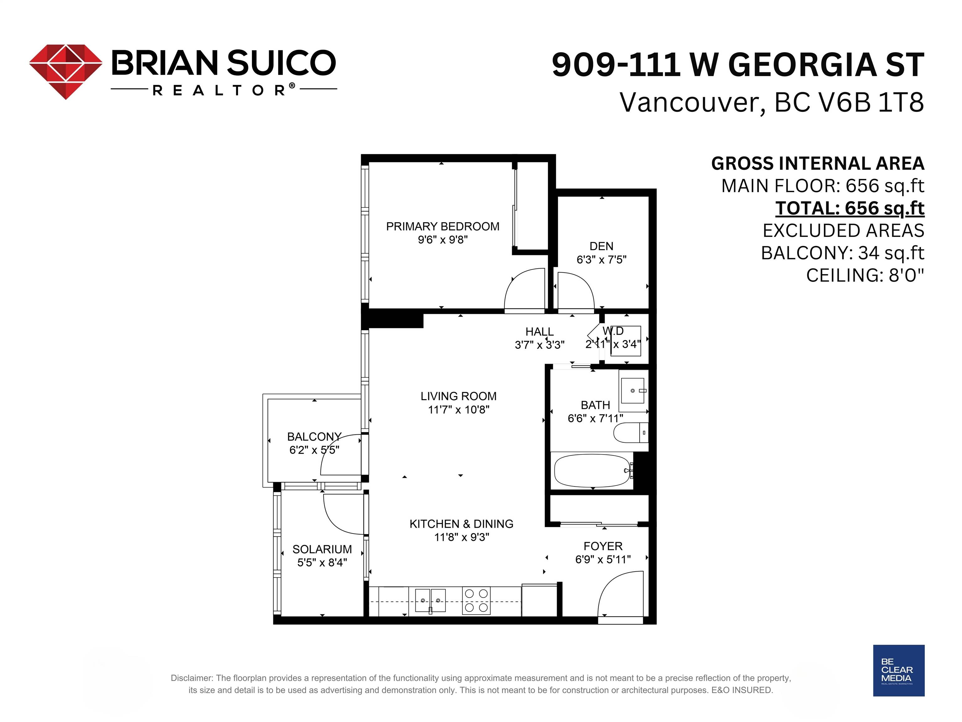 Vancouver, BC V6B 1T8,111 W GEORGIA ST #909