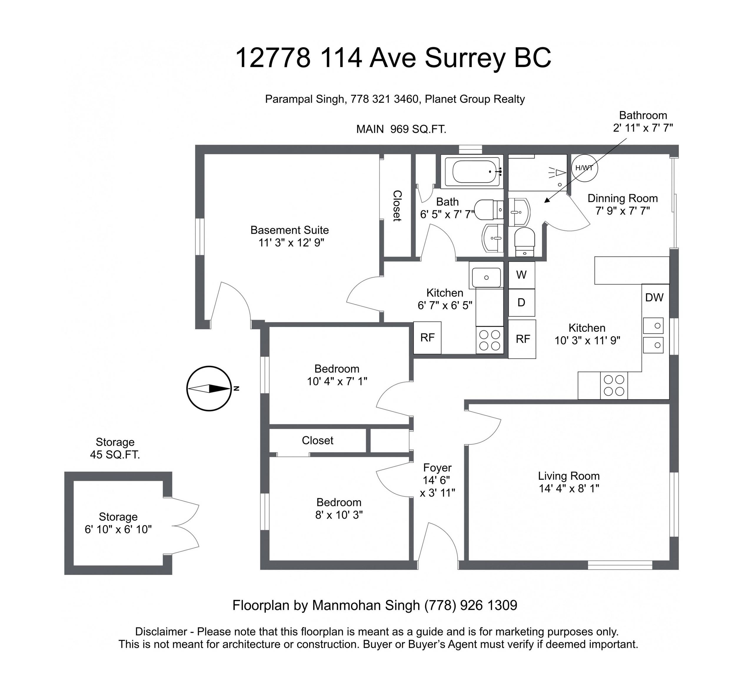 Surrey, BC V3V 3P1,12778 114 AVE