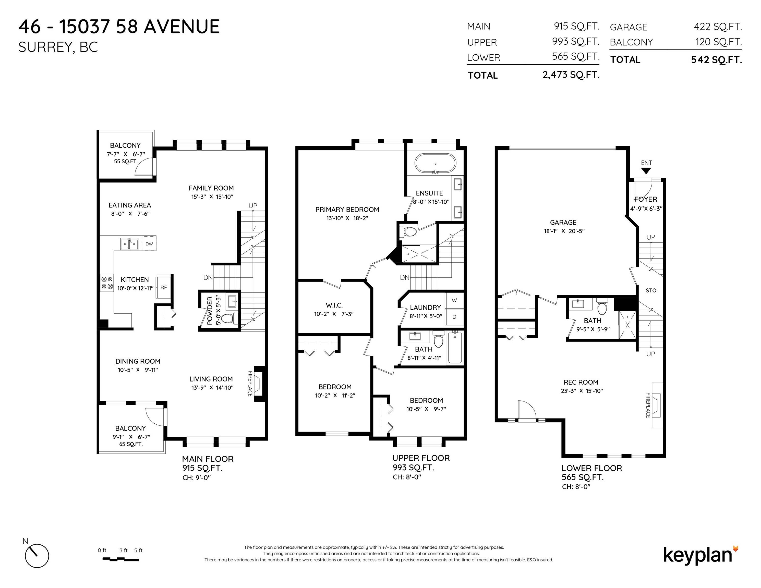 Surrey, BC V3S 8Z5,15037 58 AVE #46