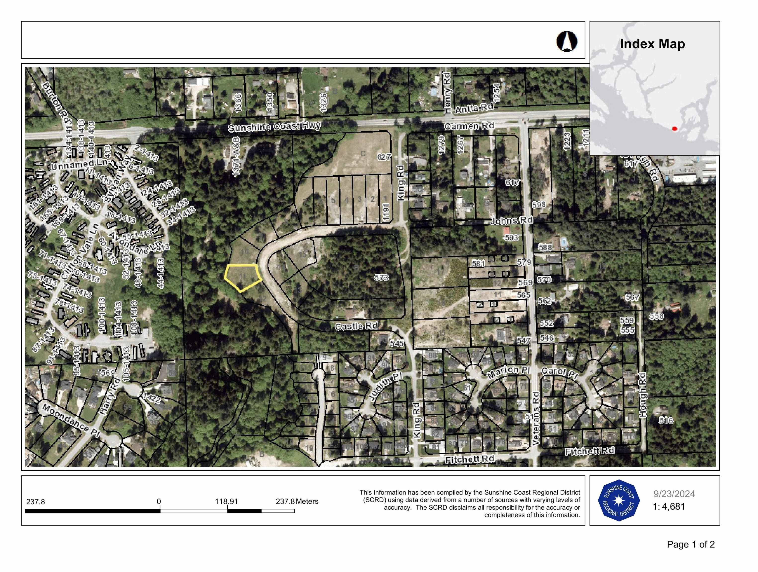 Gibsons, BC V0N 1V5,Lot 11 CASTLE RD