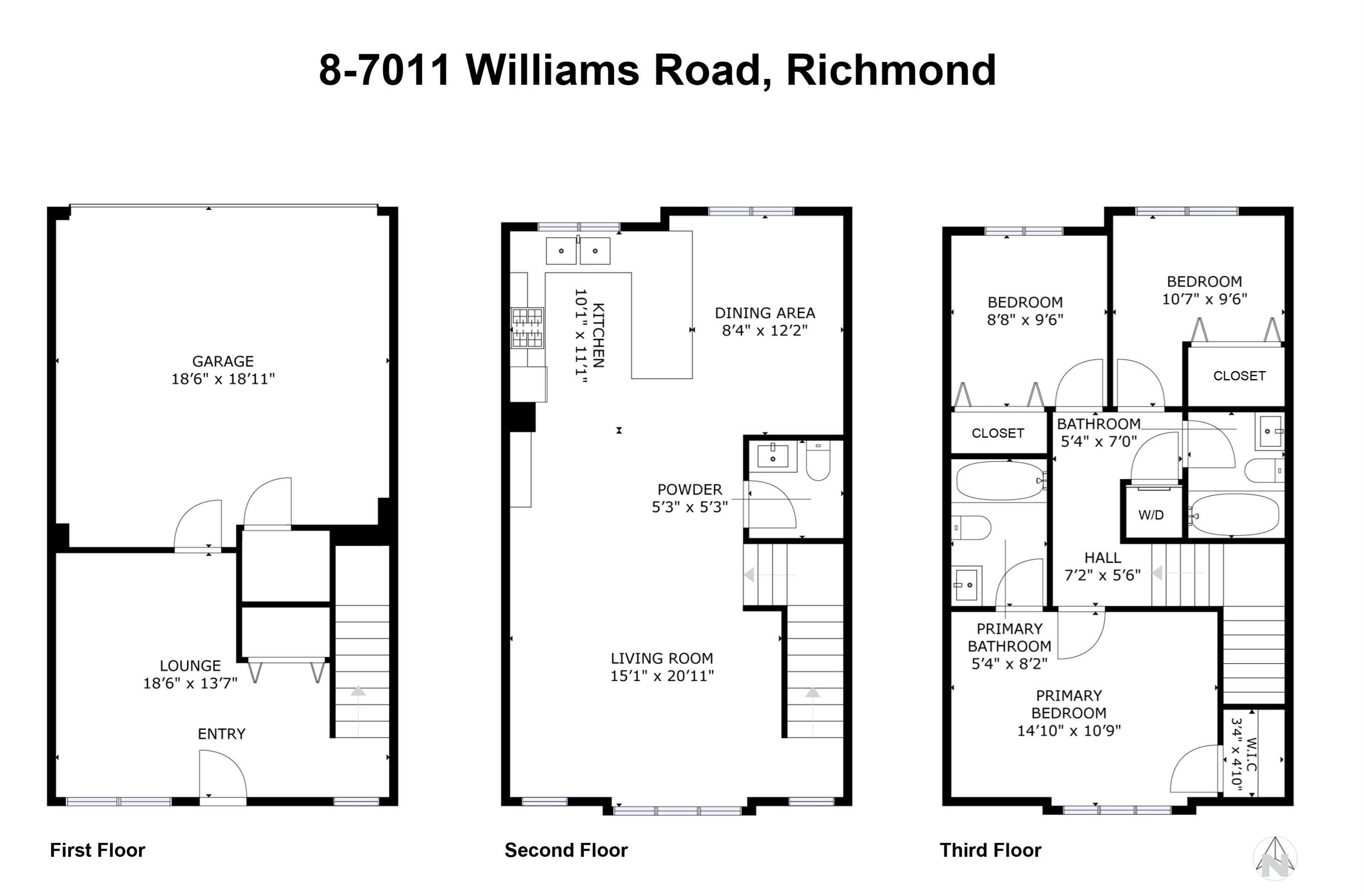 Richmond, BC V7A 1E7,7011 WILLIAMS RD #8