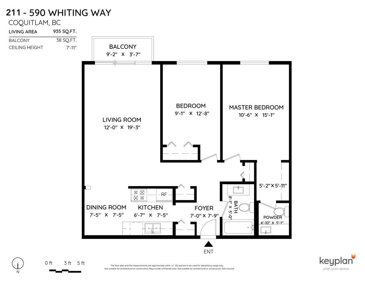 Coquitlam, BC V3J 3R9,590 WHITING WAY #211