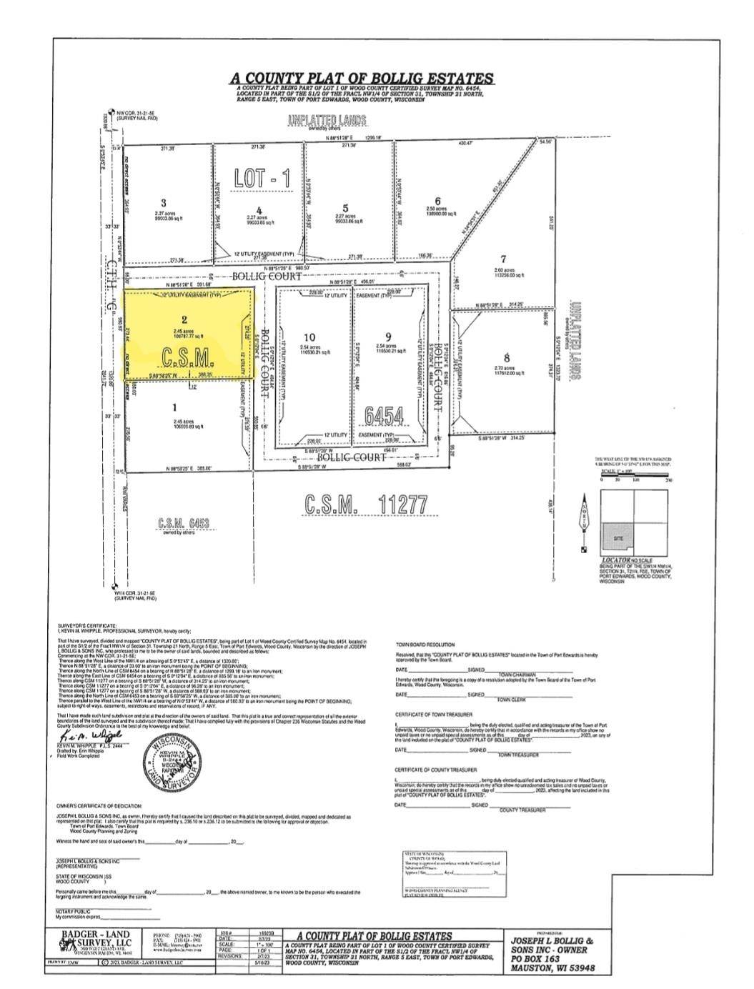 Nekoosa, WI 54457,Lot 2 Bollig Court