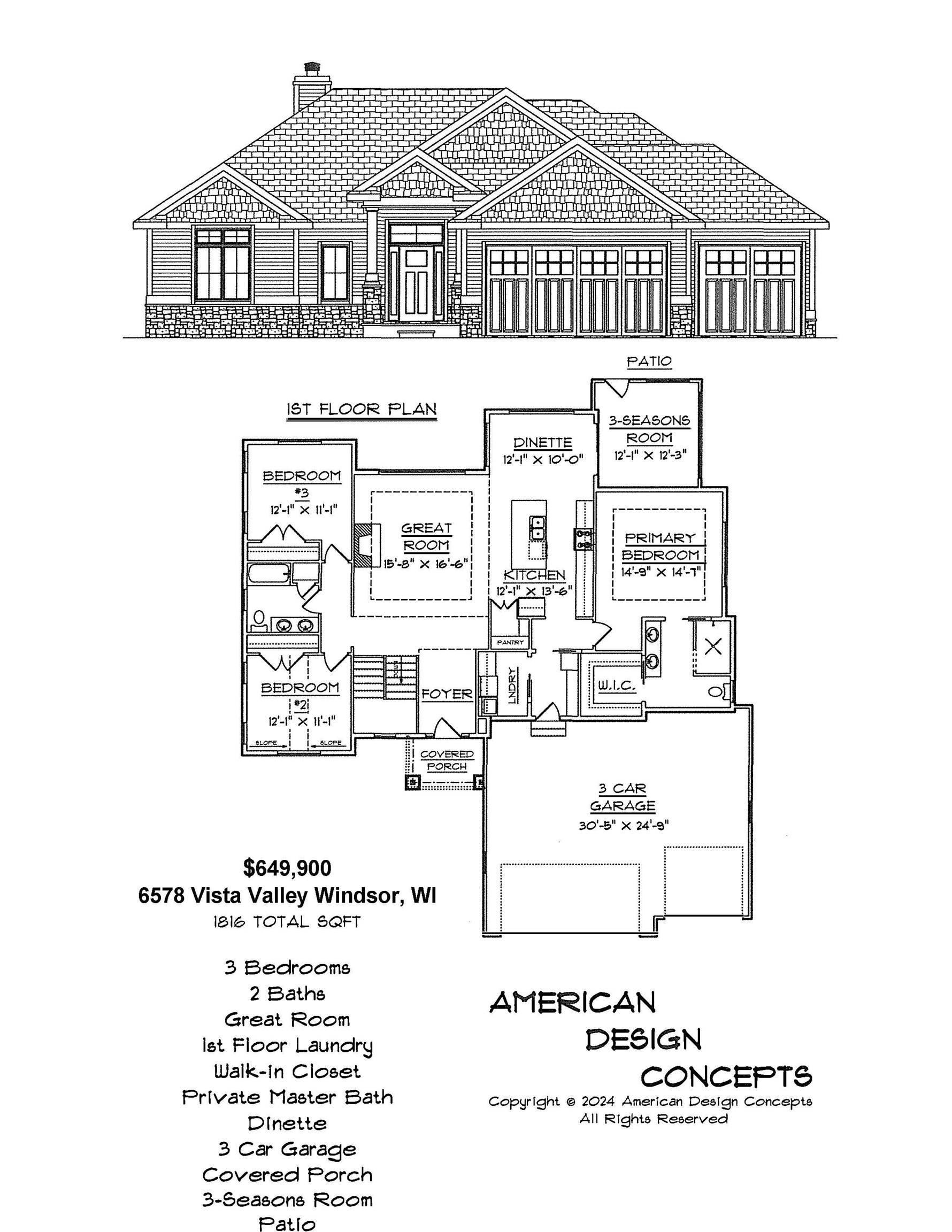 Windsor, WI 53598,6578 Vista Valley