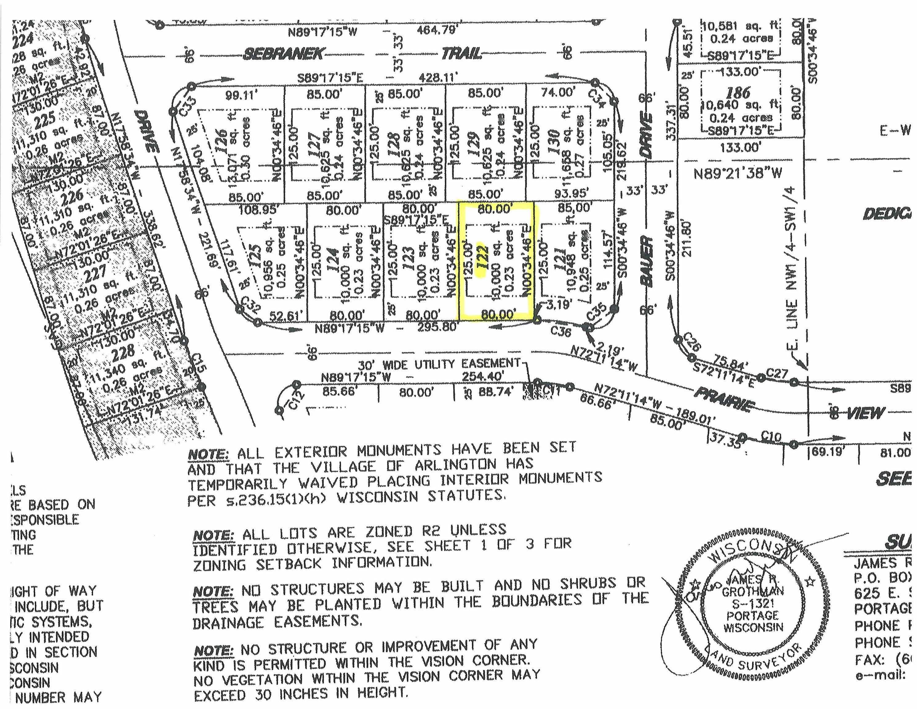 Arlington, WI 53911,Lot 122 Prairie View Lane