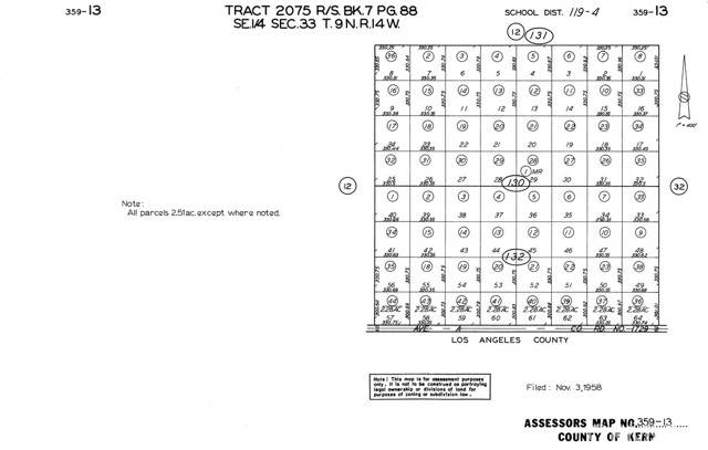 Rosamond, CA 93560,0 132 W and Yolanda Ave.