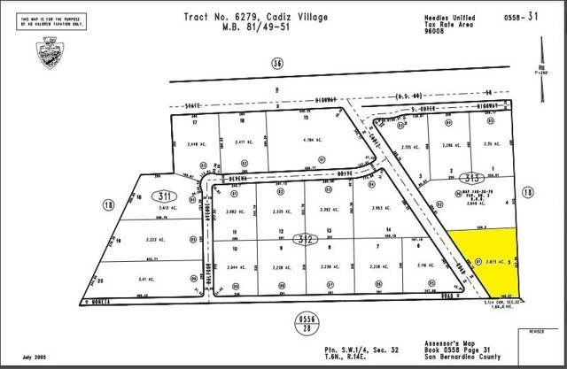 Needles, CA 92363,1 Cadiz Rd & Monata Rd