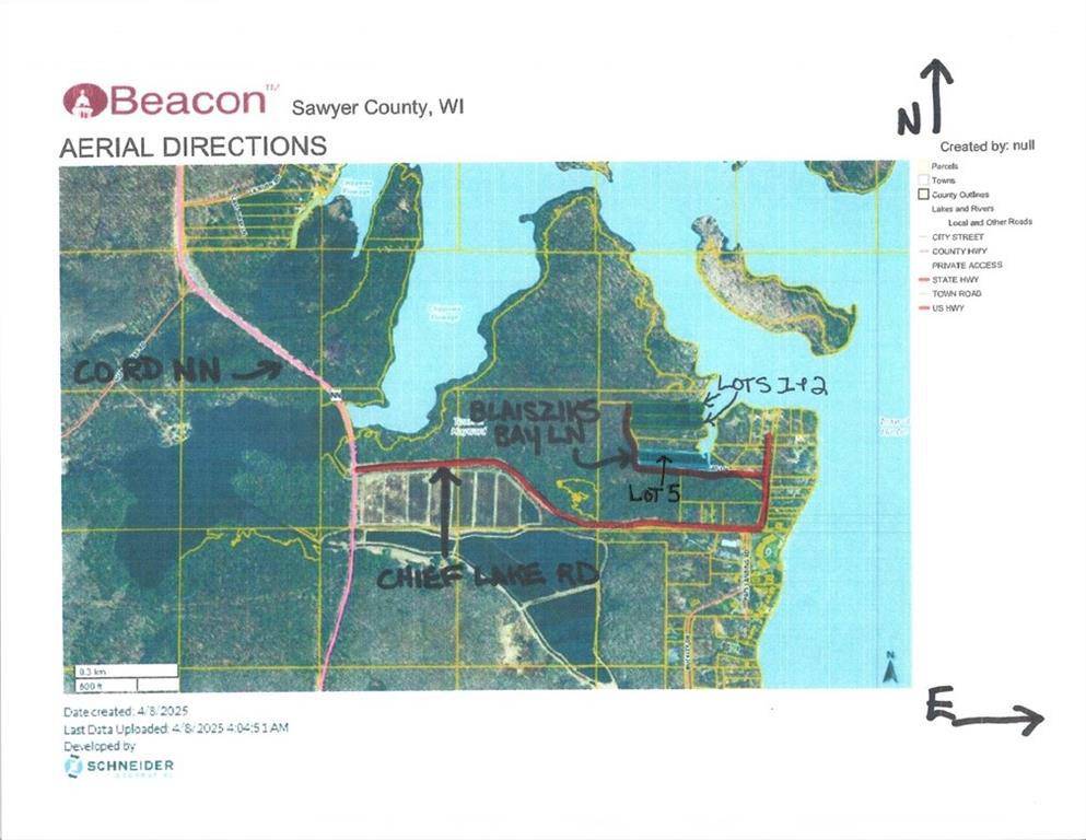 Hayward, WI 54843,Lot 5 XXX Blaiszik's Bay Lane