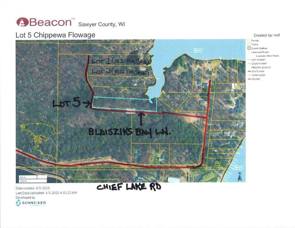 Hayward, WI 54843,Lot 5 XXX Blaiszik's Bay Lane