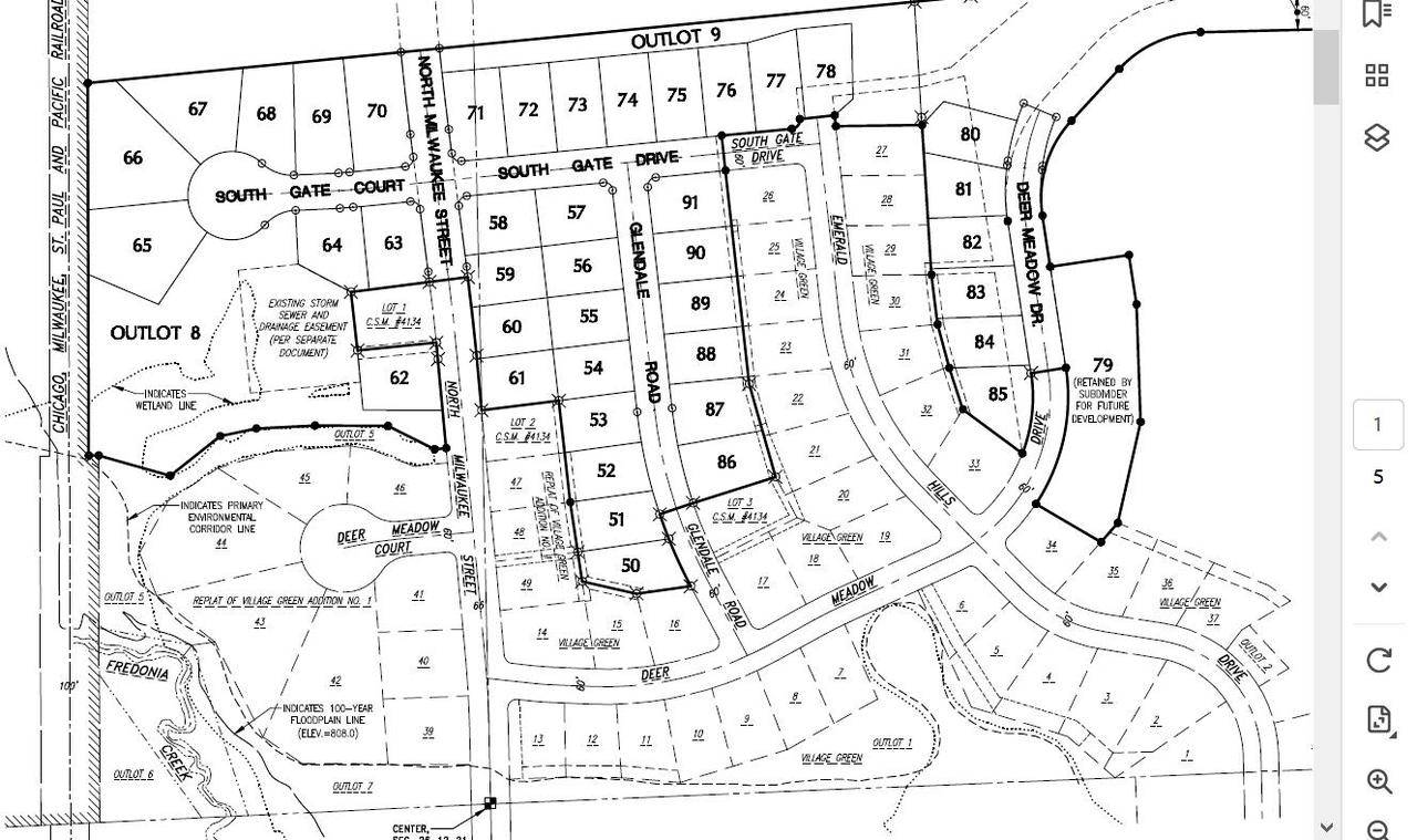 Fredonia, WI 53021,Lt86 GLENDALE ROAD
