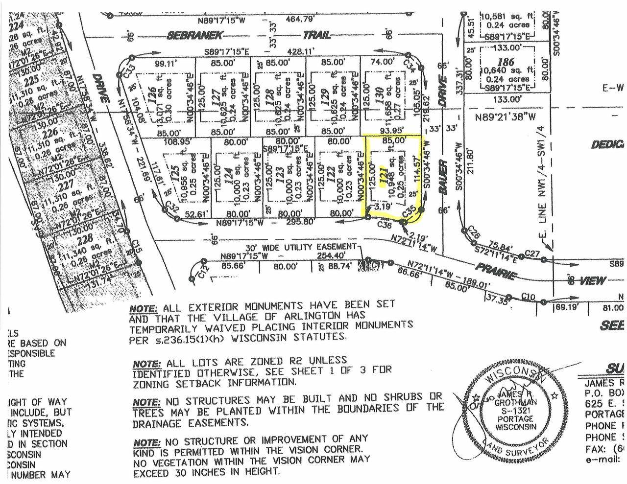 Arlington, WI 53911,Lot 121 Prairie View Lane