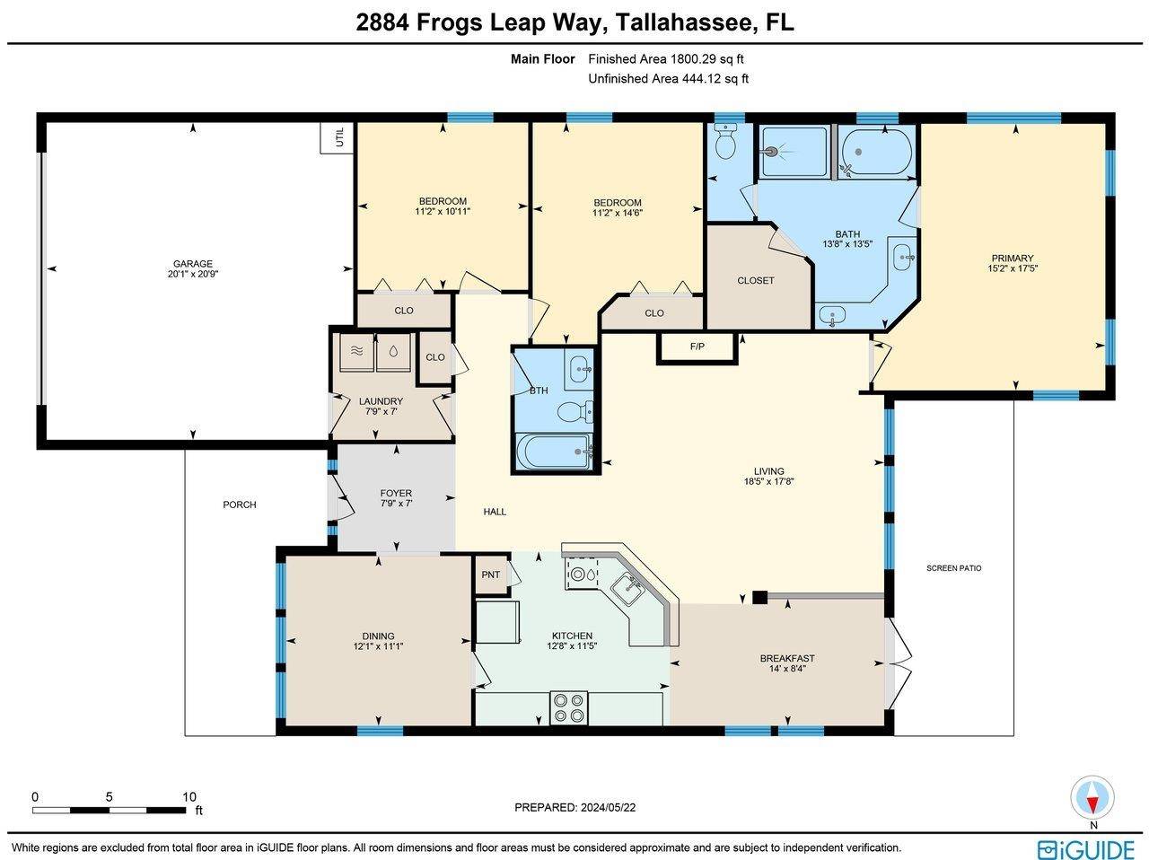 Tallahassee, FL 32309,2884 Frogs Leap Way