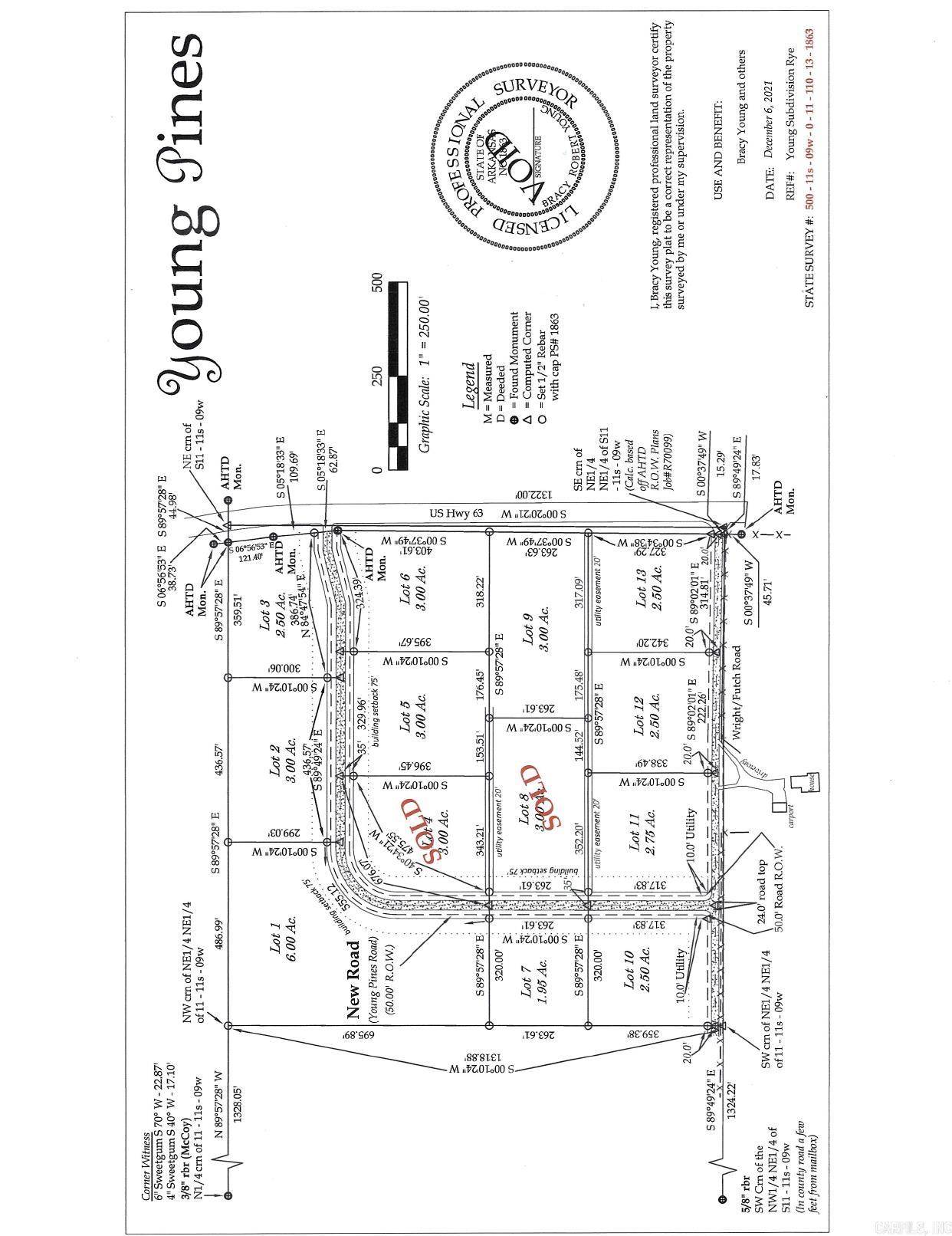 Rison, AR 71665,Lot 3 Young Pines