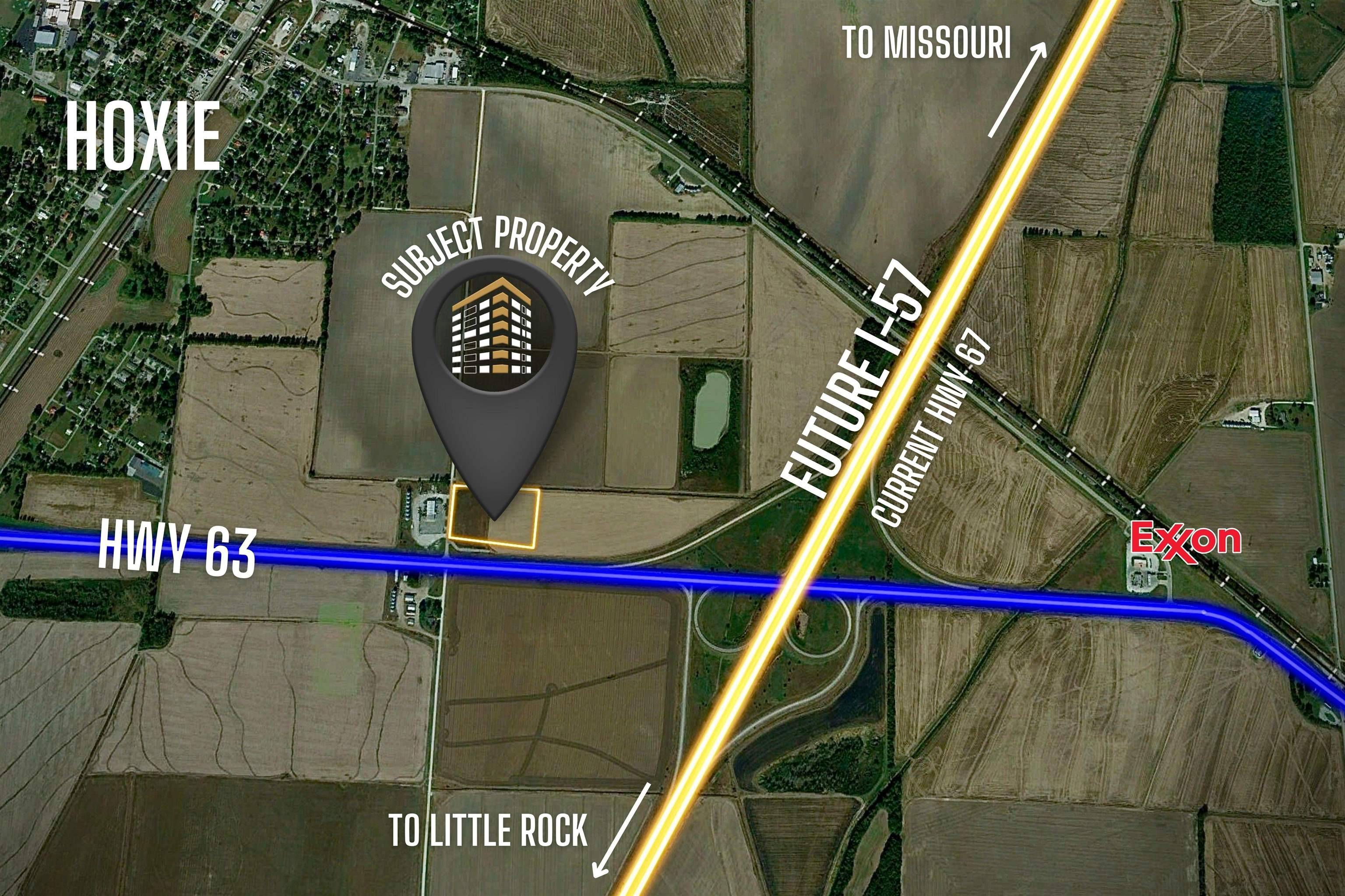 Hoxie, AR 72433,10 Acres Hwy 63 and I-57/Hwy67 Drive