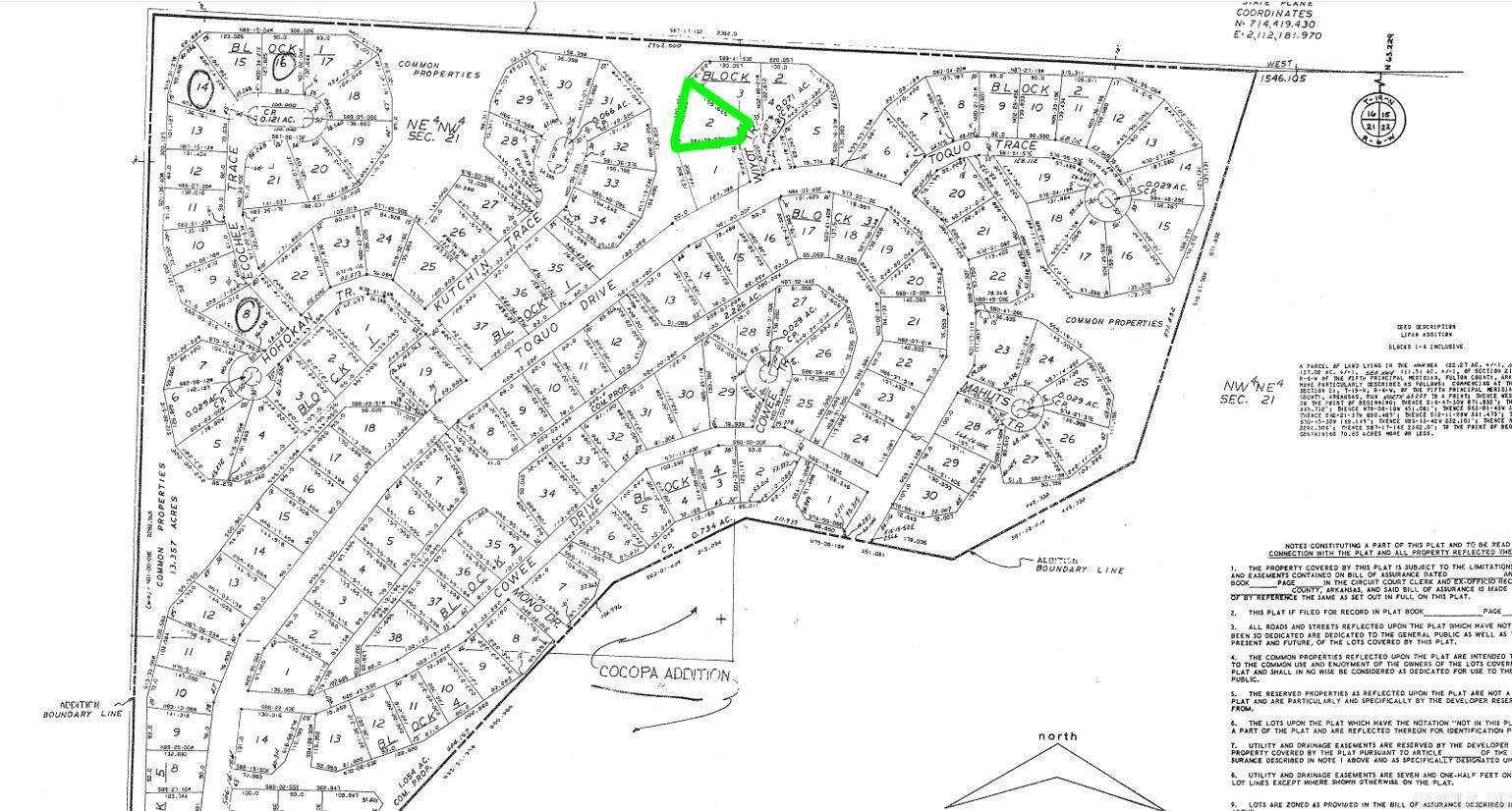 Cherokee Village, AR 72529,Lot 2 WIYOT Trace