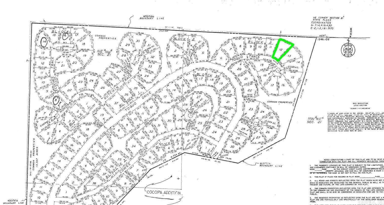 Cherokee Village, AR 72529,Lot 12 Toquo Trace
