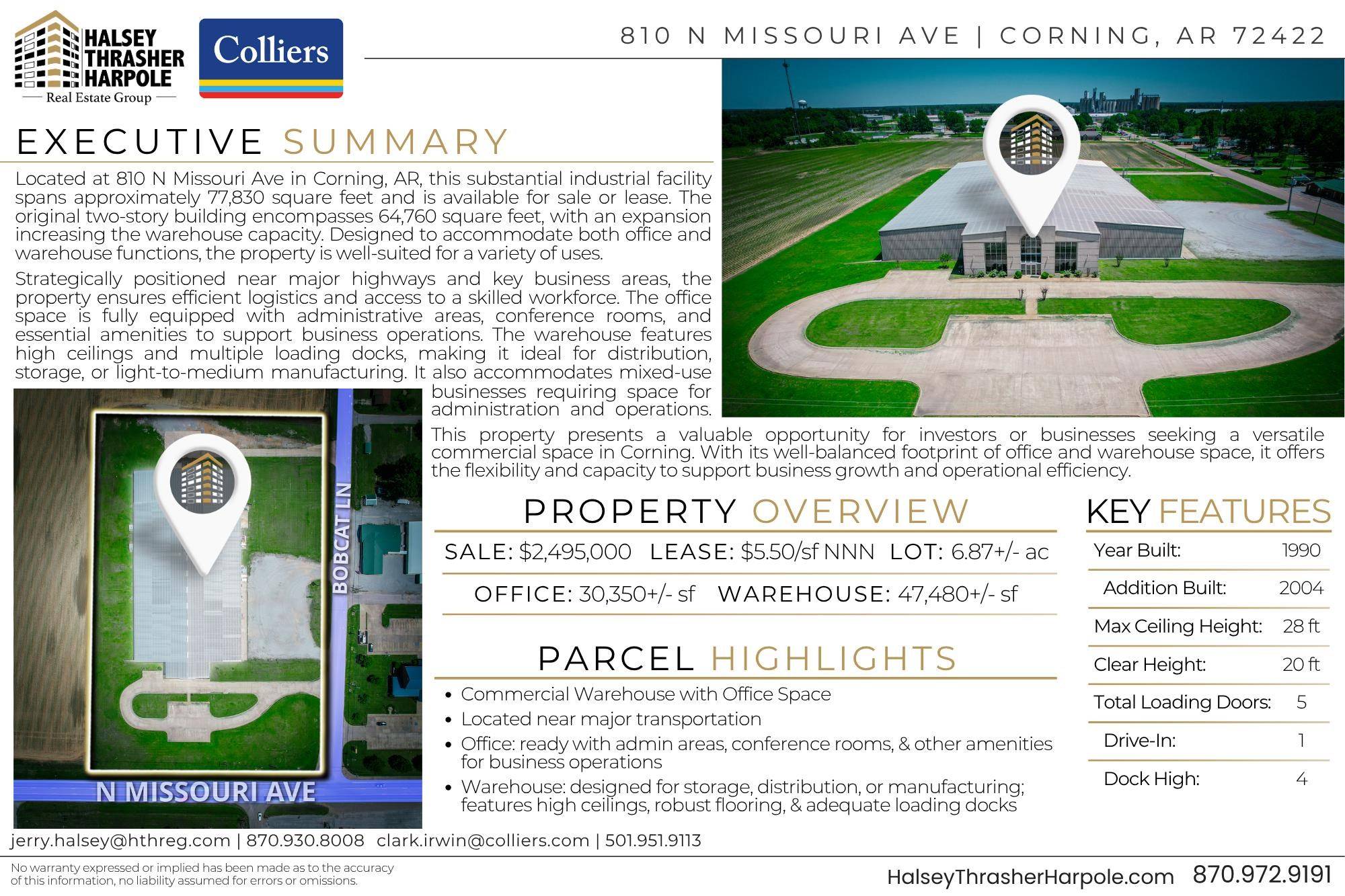 Corning, AR 72422,810 N Missouri Ave
