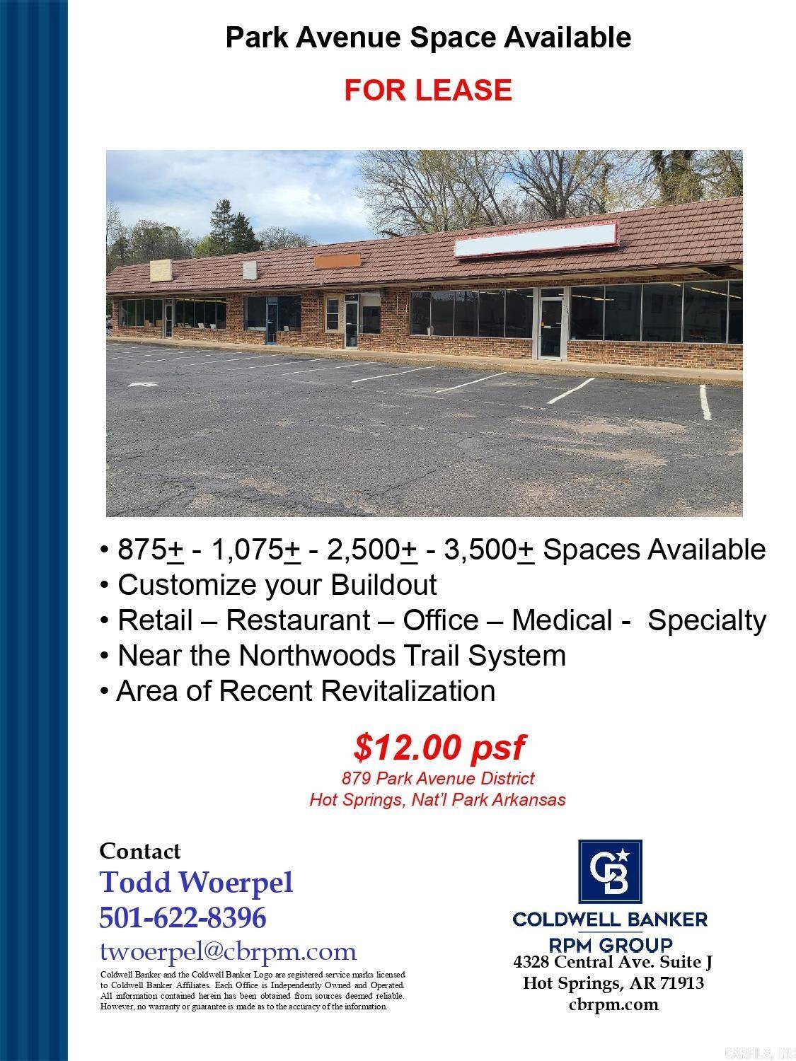 Hot Springs, AR 71901,879 Park Avenue, Suite D
