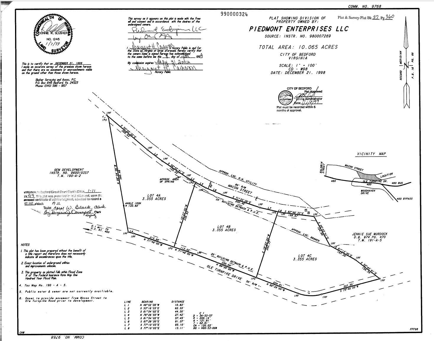 Bedford, VA 24523,Lot 4C Ole Turnpike DR