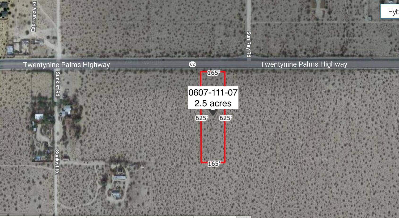 Joshua Tree, CA 92252,25 Acres On Hwy 62 Near Sunkist HWY