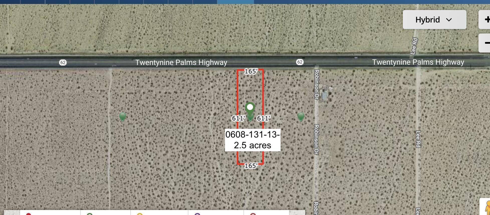 Joshua Tree, CA 92252,25 Acres Hwy 62 Near Robinson DR