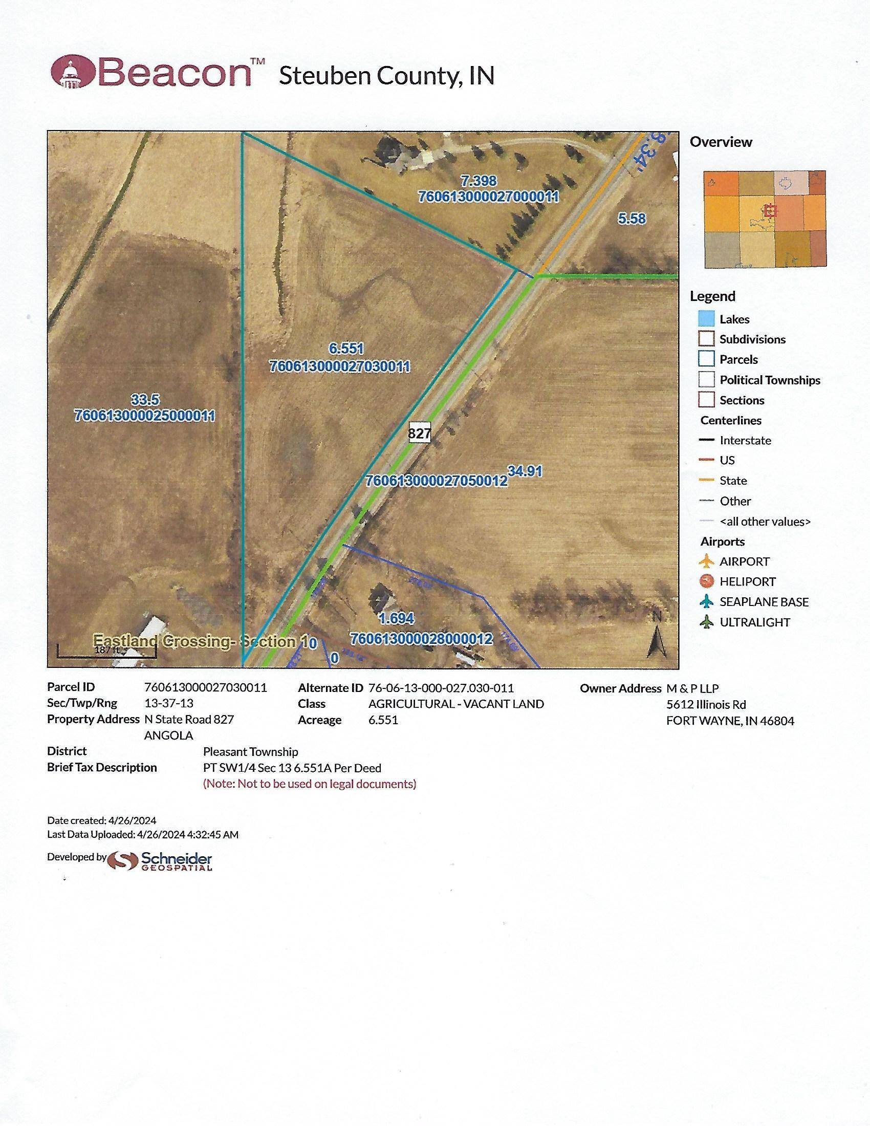 Angola, IN 46703,827 Road