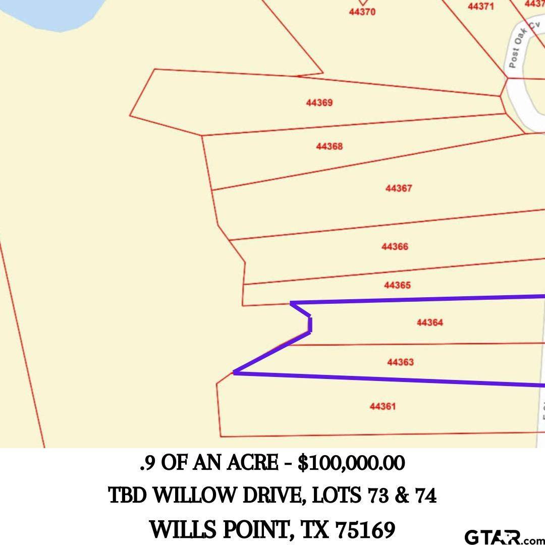 Wills Point, TX 75169,TBD Willow Drive, Lots 73 & 74