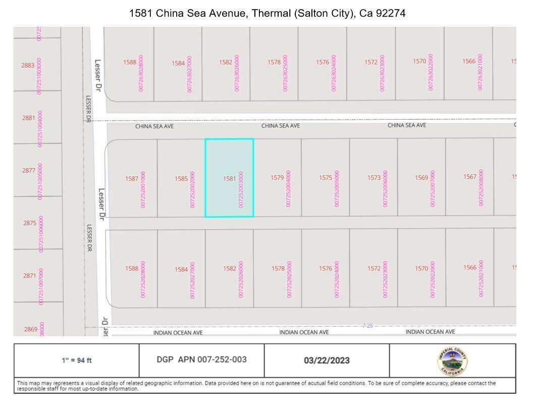 Thermal, CA 92274,1581 China Sea AVE