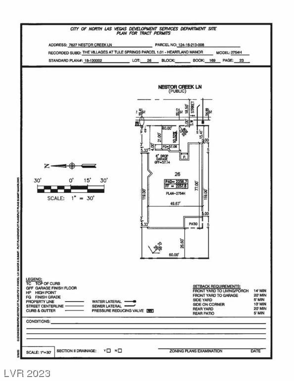 North Las Vegas, NV 89084,7827 NESTOR CREEK Lane #LOT 26