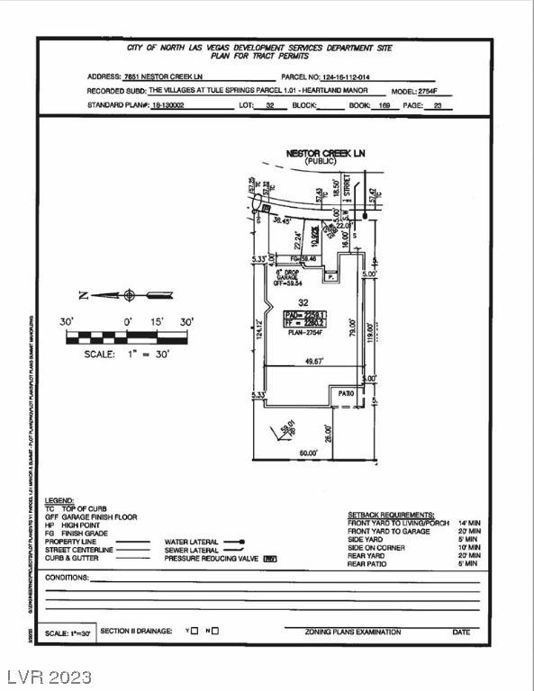 North Las Vegas, NV 89084,7851 NESTOR CREEK Lane #LOT 32