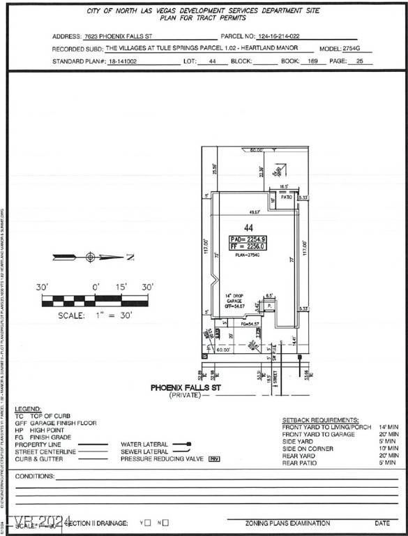 North Las Vegas, NV 89084,7623 PHOENIX FALLS Street #LOT 44