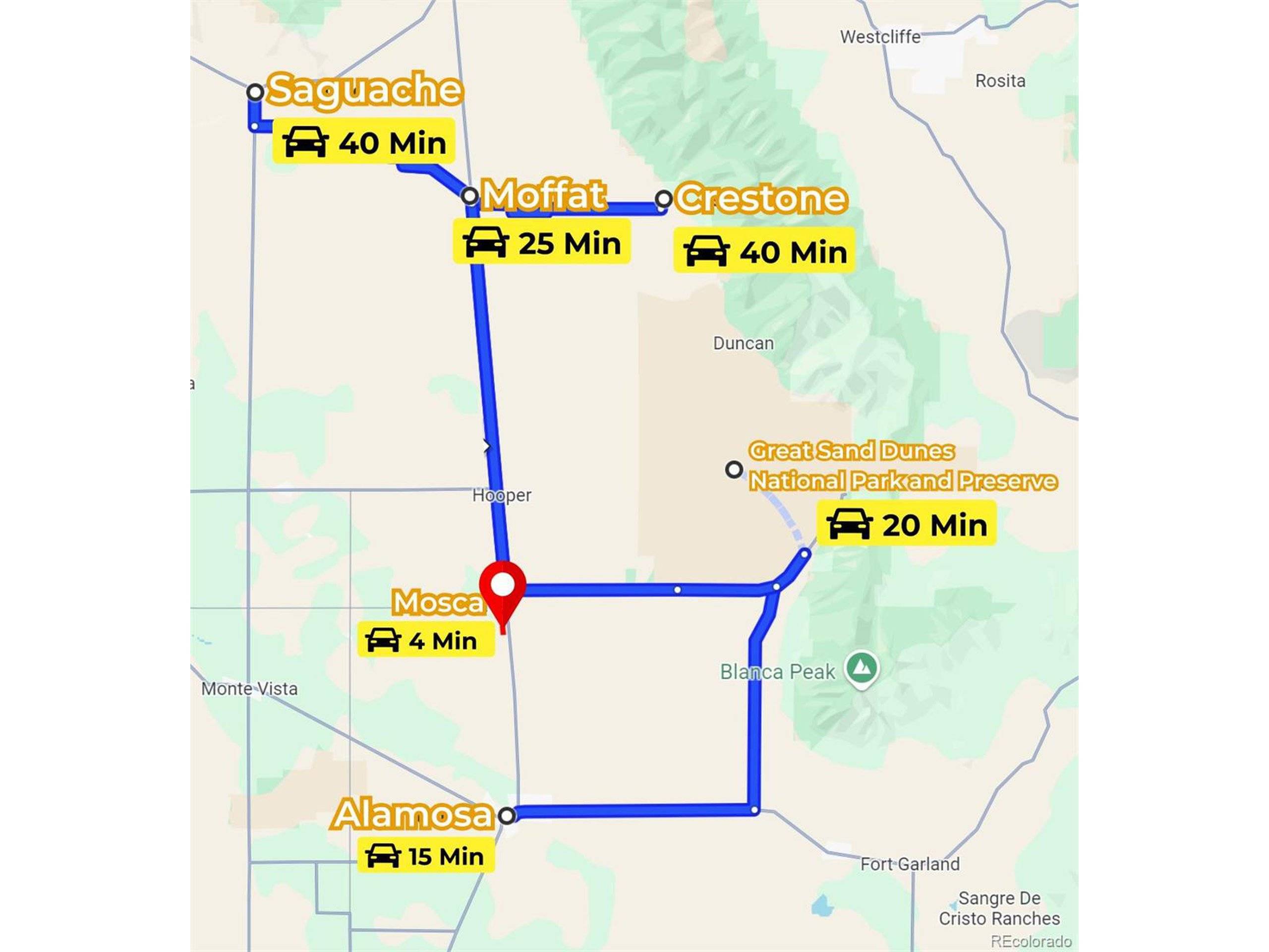 Mosca, CO 81146,7 N 2 Lane