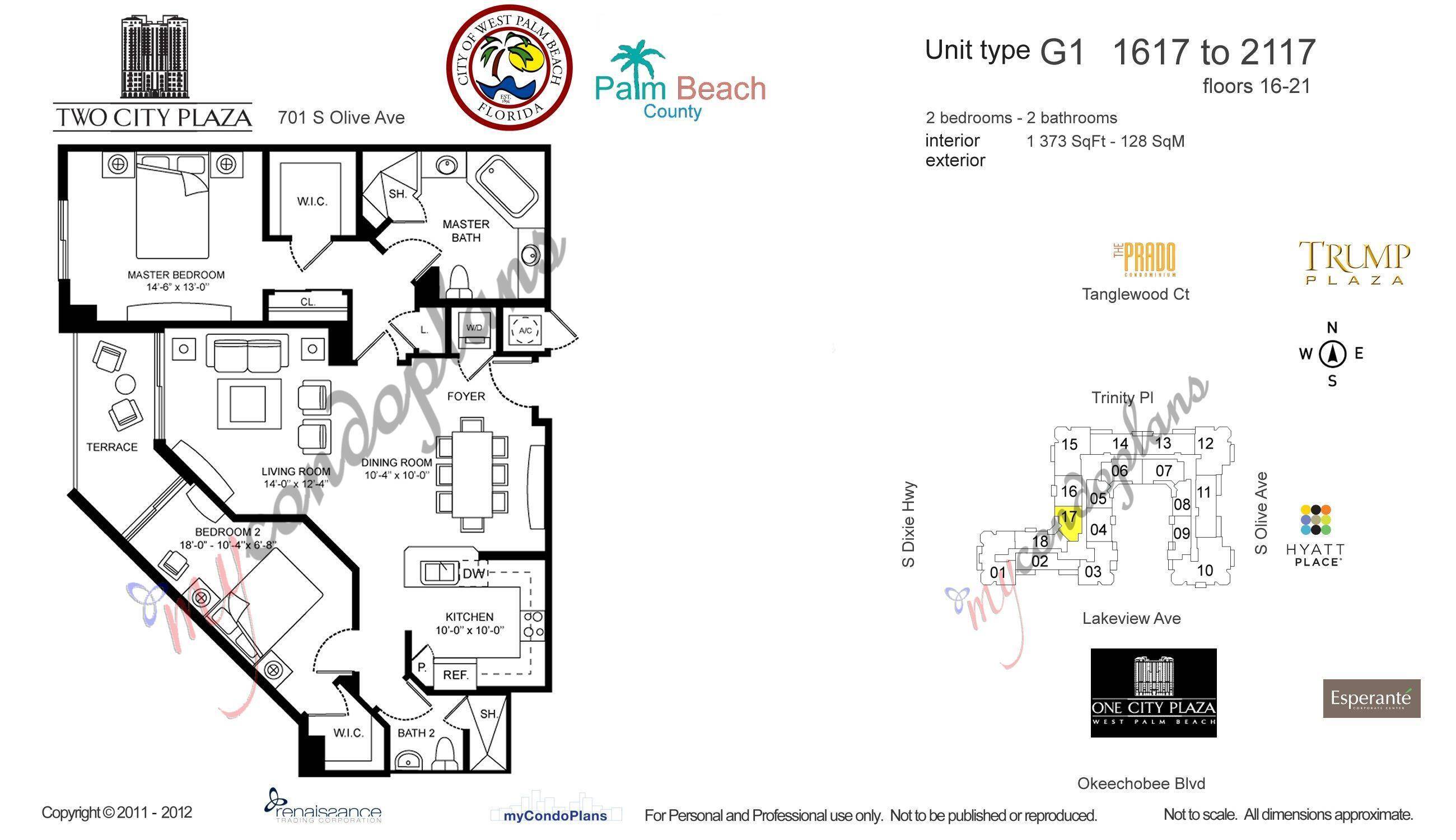 West Palm Beach, FL 33401,701 S Olive AVE 1817