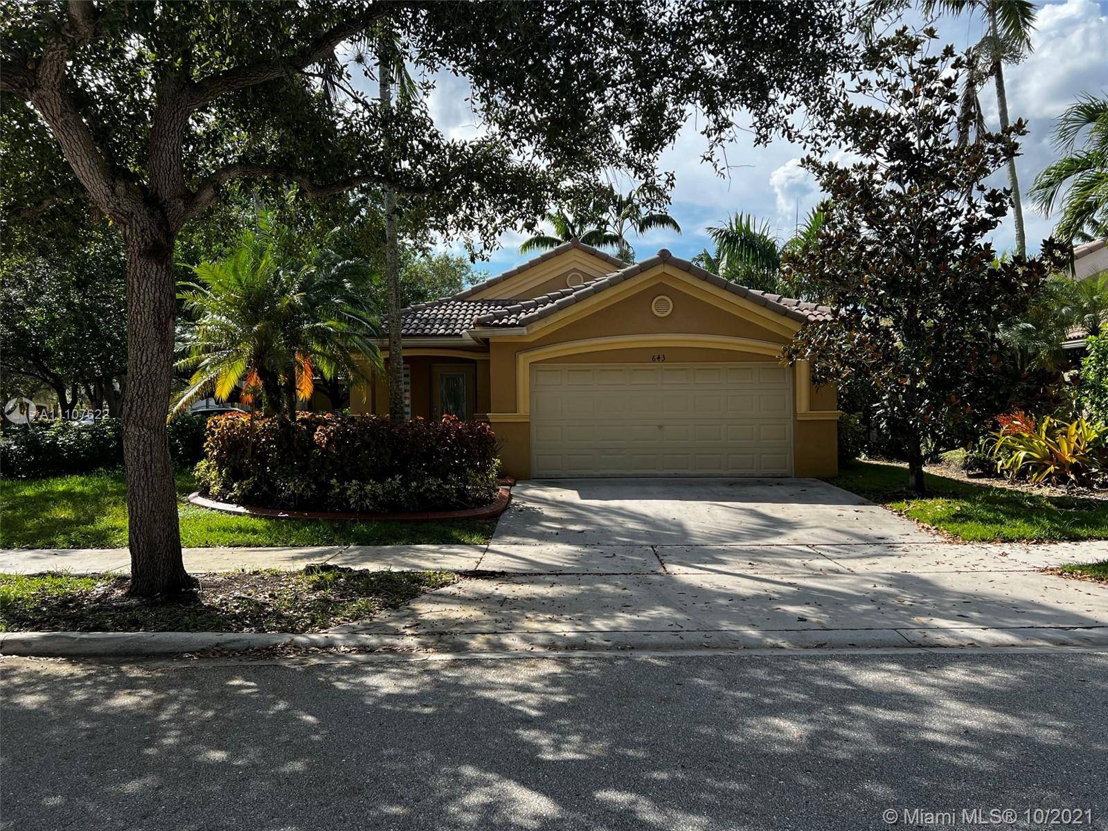 Weston, FL 33327,643 Conservation Dr