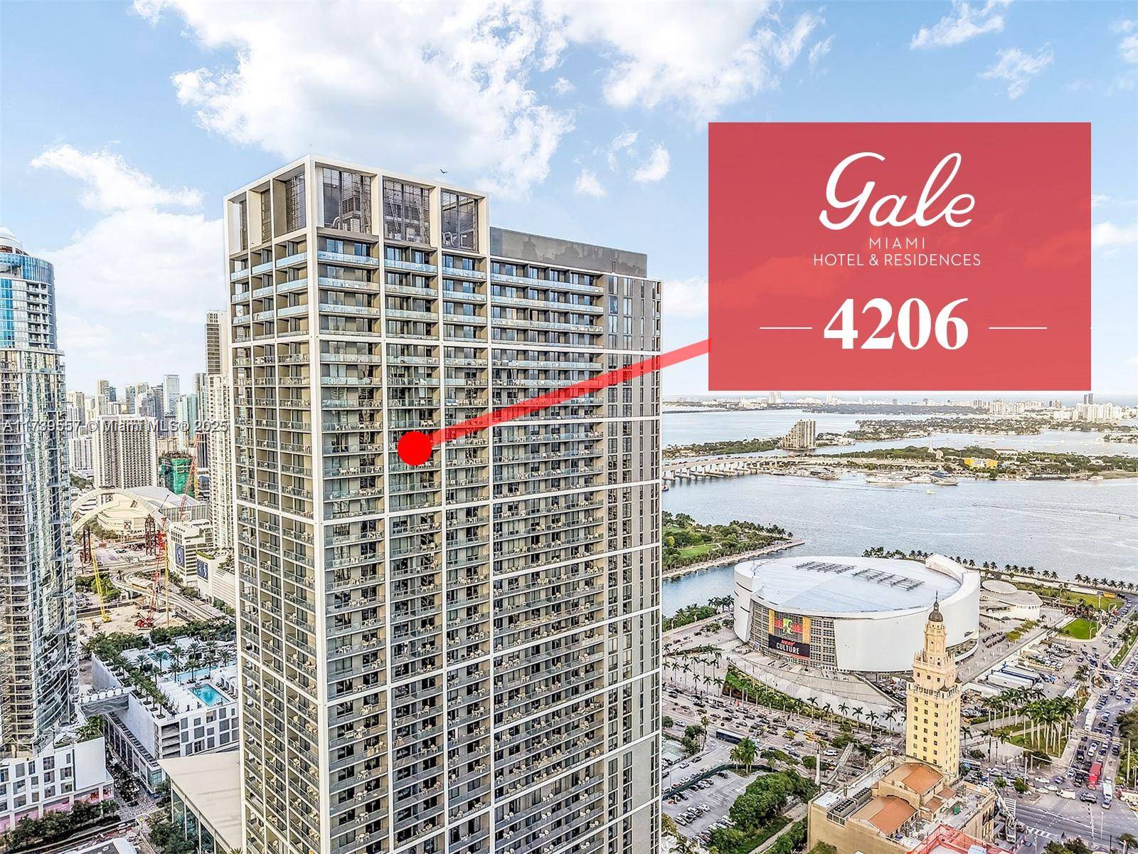 Miami, FL 33132,601 NE 1st Ave #4206