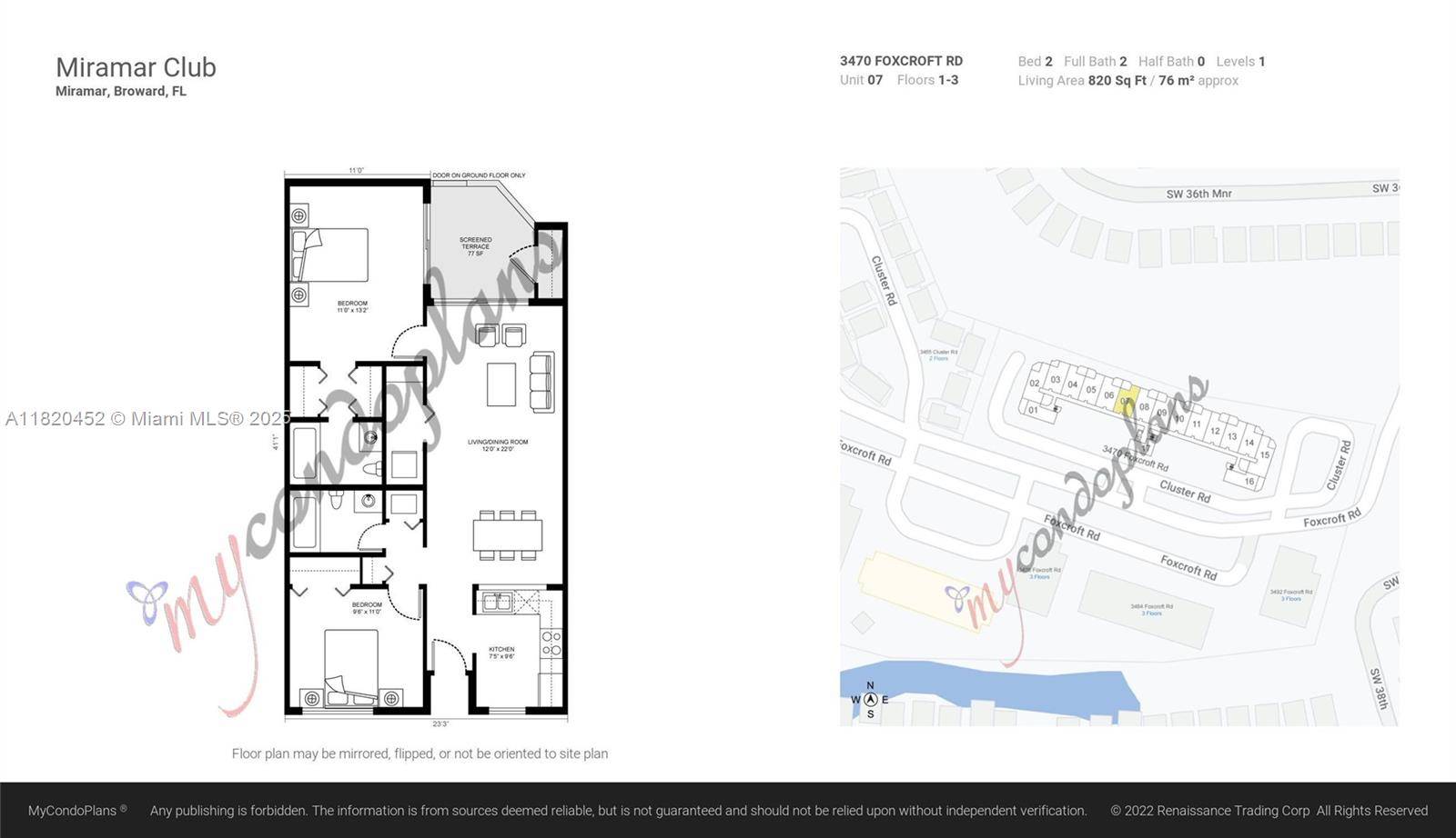 Miramar, FL 33025,3470 Foxcroft Rd #307