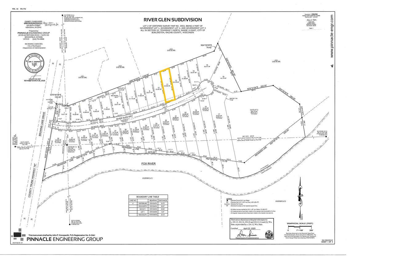 Burlington, WI 53105,Lt11 RIVER GLEN WAY