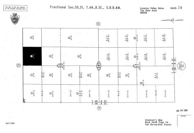 Lucerne Valley, CA 92356,0 AKA Stony Ridge Road