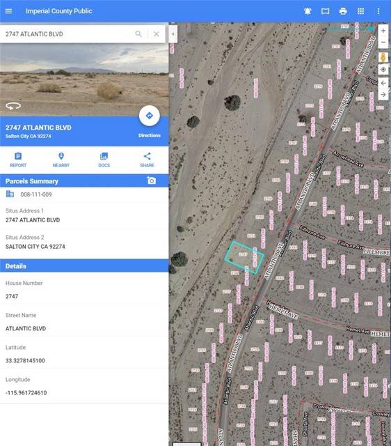 Salton City, CA 92274,2747 Atlantic Boulevard