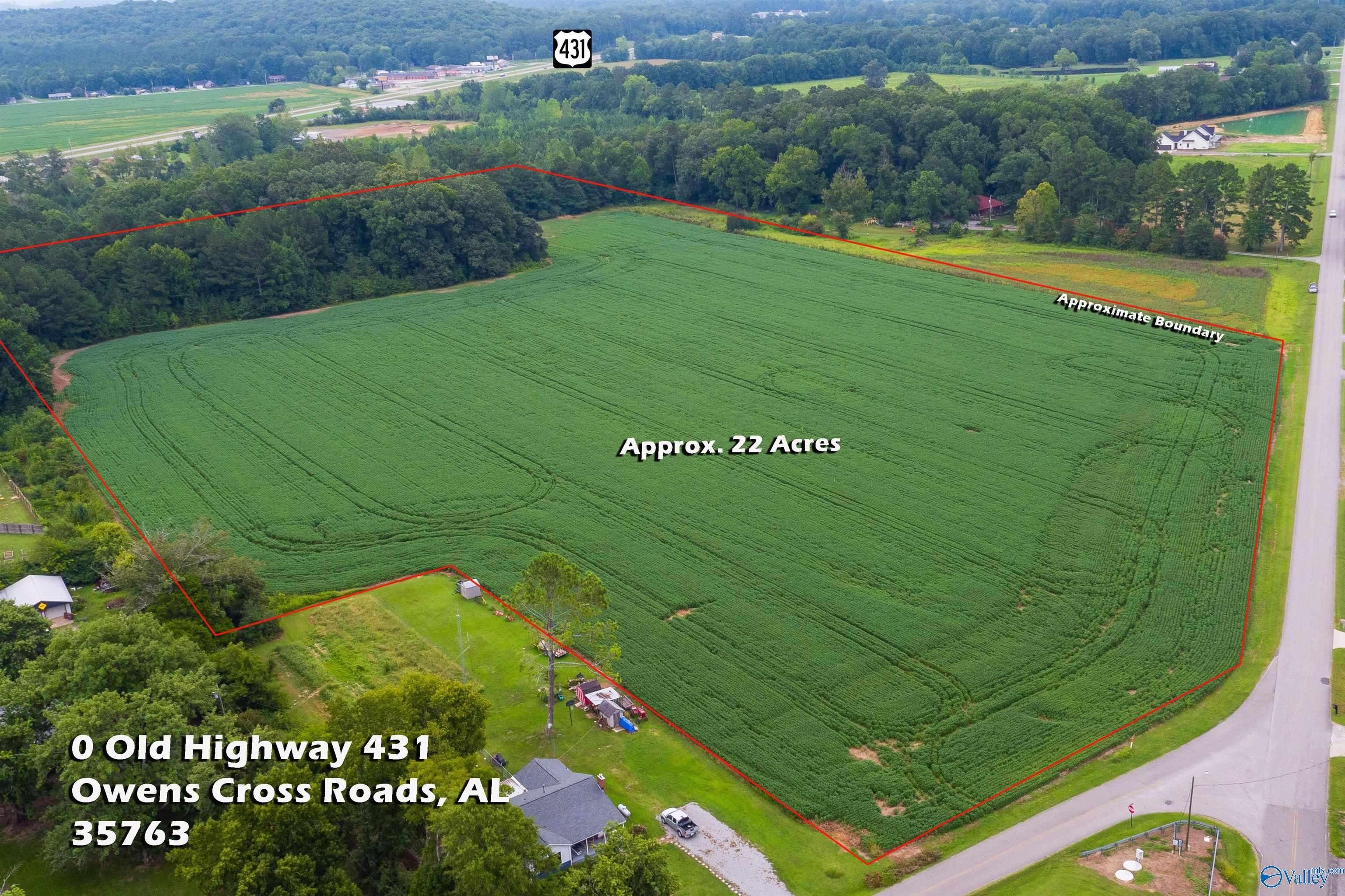 Owens Cross Roads, AL 35763,22 acres Old Hwy 431