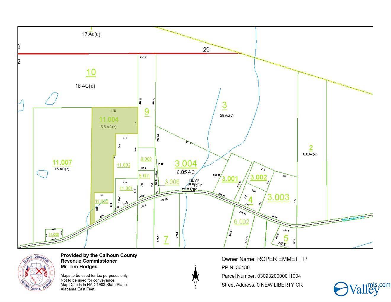 Jacksonville, AL 36265,5 Acres New Liberty Circle